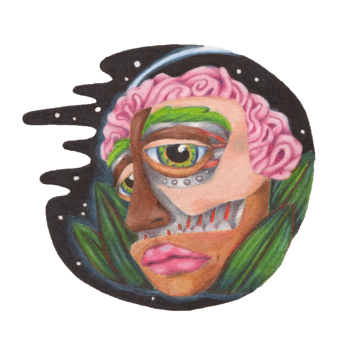 Sad Cyborg Sticker